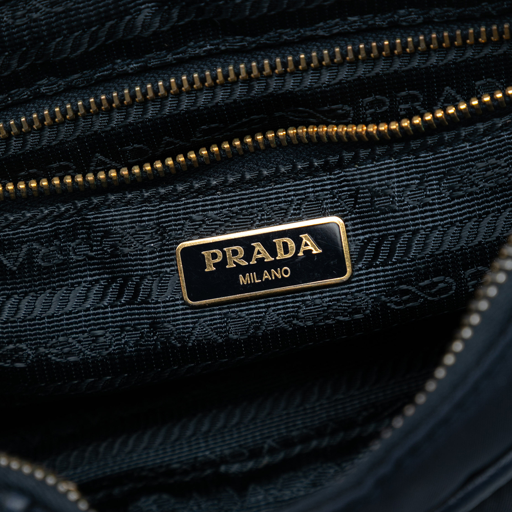 Pre-Loved Prada Saffiano Trimmed Tessuto Chain Crossbody - Picture 5 of 6